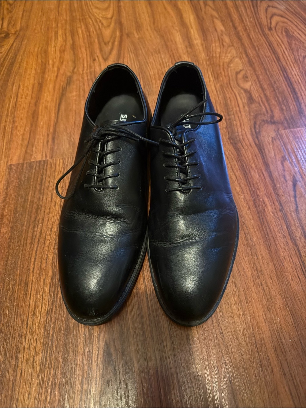 Men's Black Leather Oxford Shoes - Mitchell
